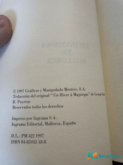 Foto 2 de Un Invierno en Mallorca de George Sand, libro de segunda mano