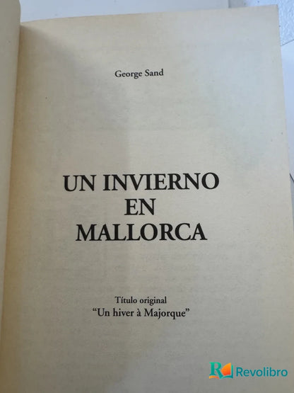 Foto 3 de Un Invierno en Mallorca de George Sand, libro de segunda mano