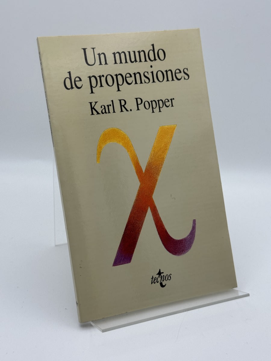 Portada de Un mundo de propensiones de Karl R. Popper, libro de segunda mano