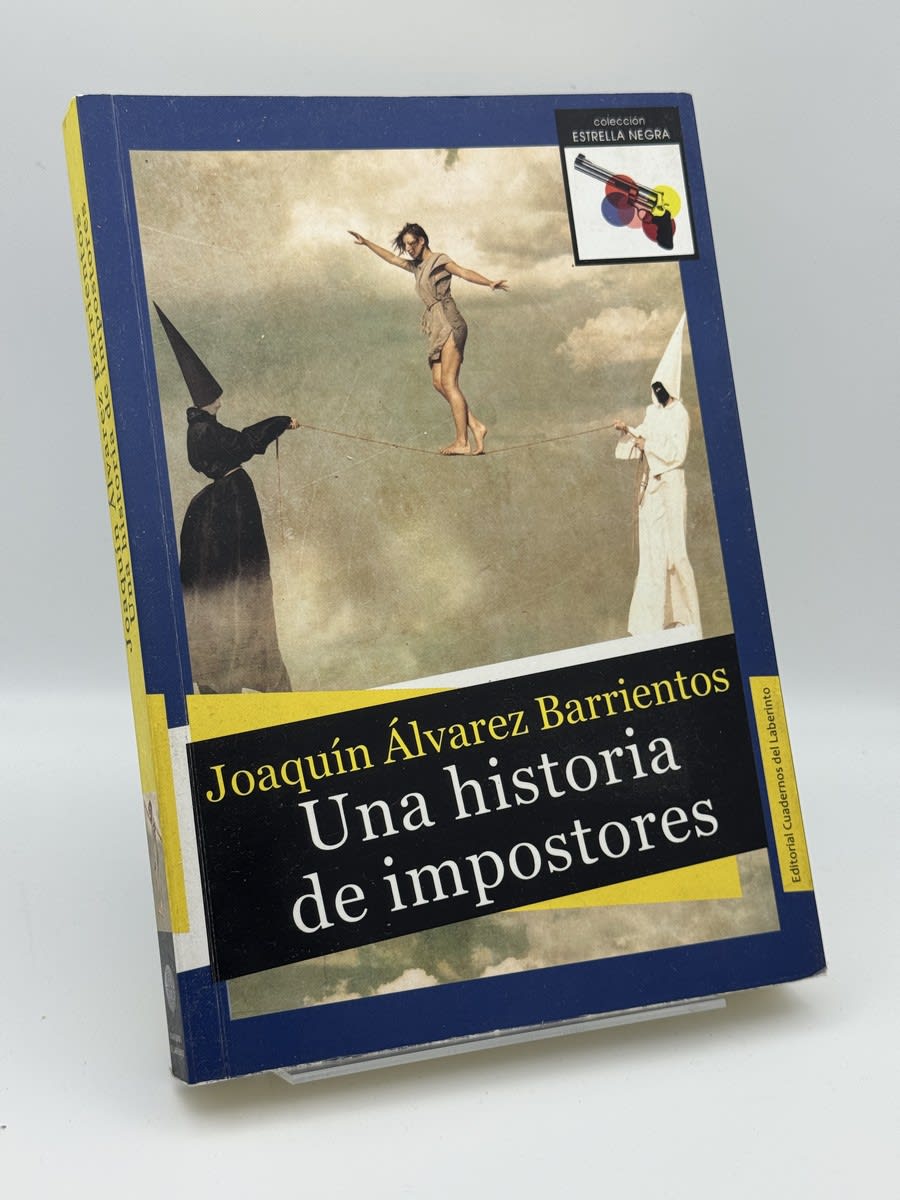 Portada de Una historia de impostores de Joaquín Álvarez Barrientos, libro de segunda mano