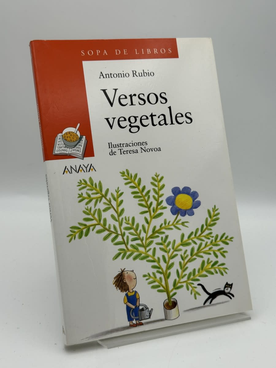 Portada de Versos Vegetales/ Vegetable Verse (Sopa De Libros/ Soup of Books) de Antonio Rubio, libro de segunda mano