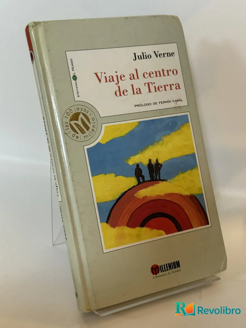 Portada de Viaje al centro de la Tierra de Julio Verne, libro de segunda mano
