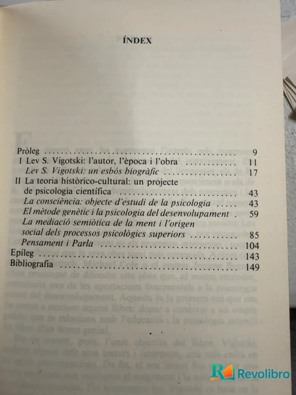 Foto 4 de Vigotski: la mediació semiòtica de la ment - 1ª edición de Ignasi Vila, libro de segunda mano