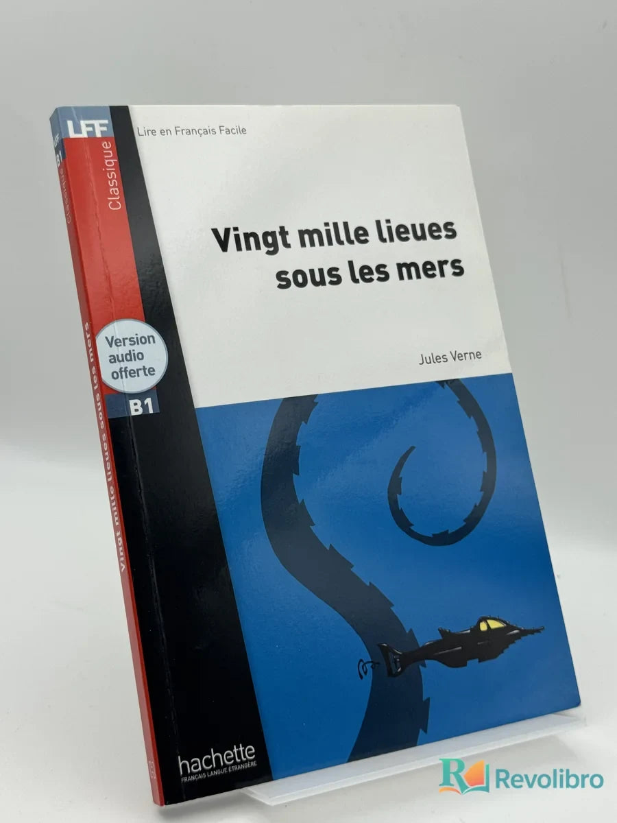 Portada de Vingt mille lieues sous les mers de Jules Verne, libro de segunda mano