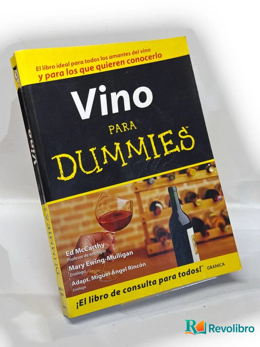 Portada de Vino para Dummies de Ed Mccarthy, libro de segunda mano