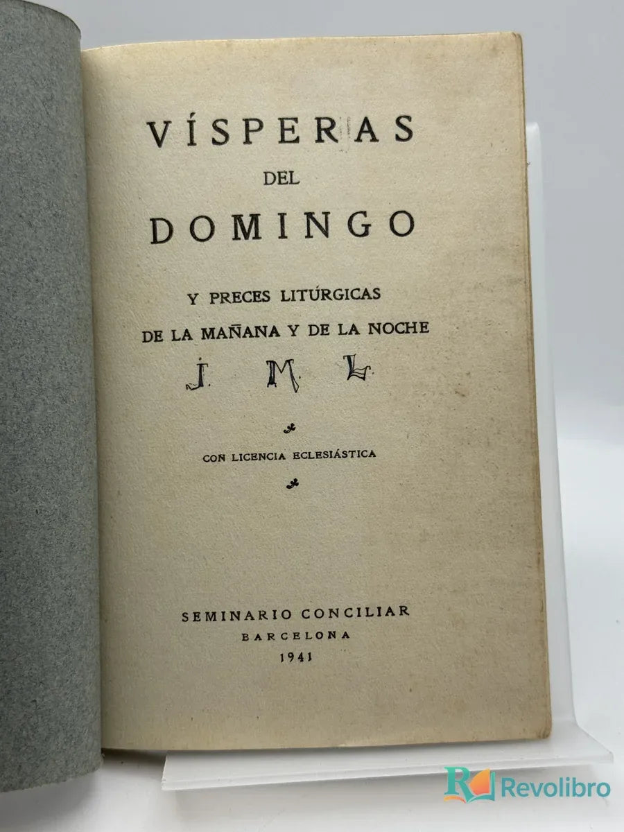 Foto 2 de Vísperas del Domingo de Seminario Conciliar, libro de segunda mano