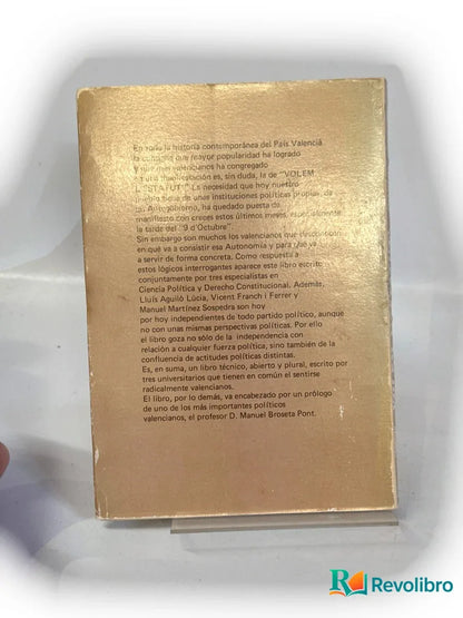Foto 2 de Volem l’Estatut! de Lluís Aguiló Lúcia, libro de segunda mano