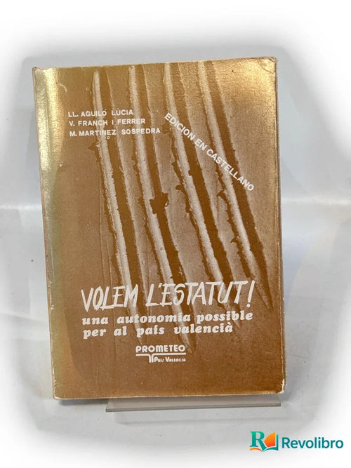 Portada de Volem l’Estatut! de Lluís Aguiló Lúcia, libro de segunda mano