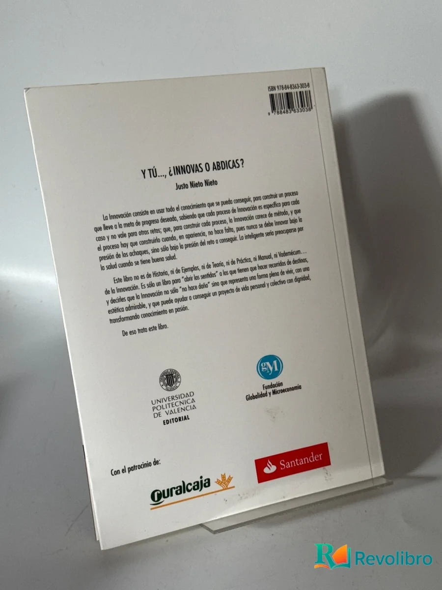 Foto 2 de Y tú..., ¿innovas o abdicas? de Justo Nieto Nieto, libro de segunda mano