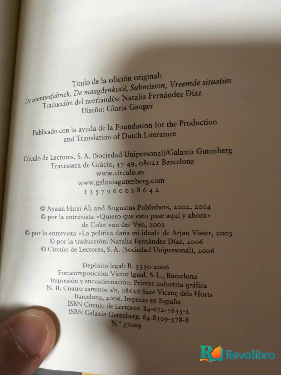 Foto 3 de Yo Acuso de Ayaan Hirsi Ali, libro de segunda mano